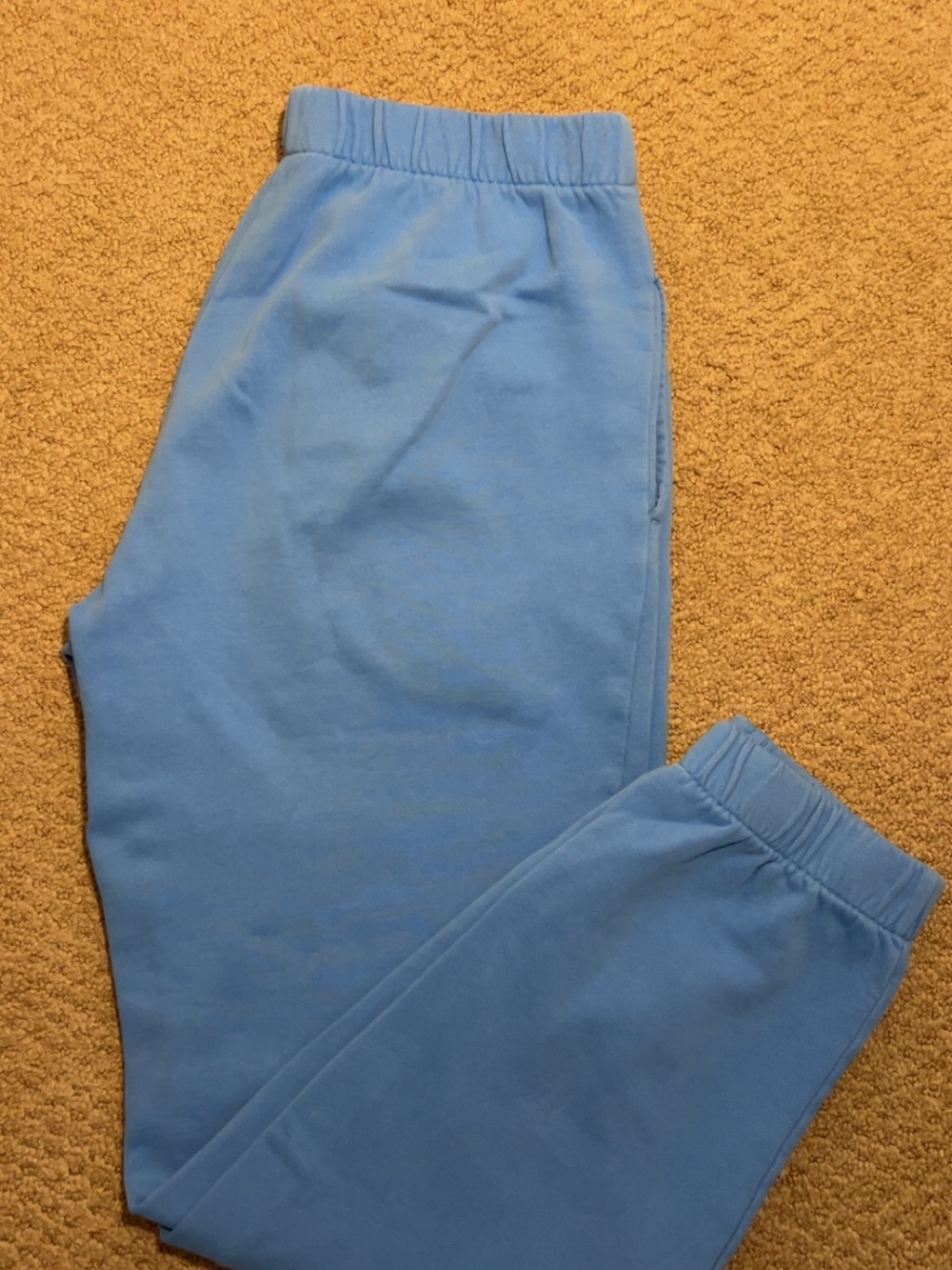 Harlow Pale Blue Elastic Waist Pull-On Pants